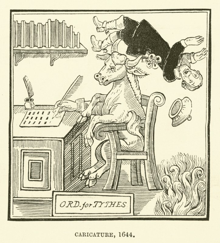 Karikatur, 1644 von English School