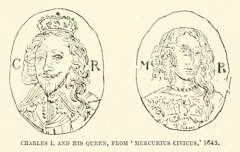 Karl I. und seine Königin, aus Mercurius Civicus, 1643 von English School
