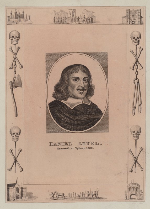 Daniel Axtel, hingerichtet am Tyburn, 1660 von English School