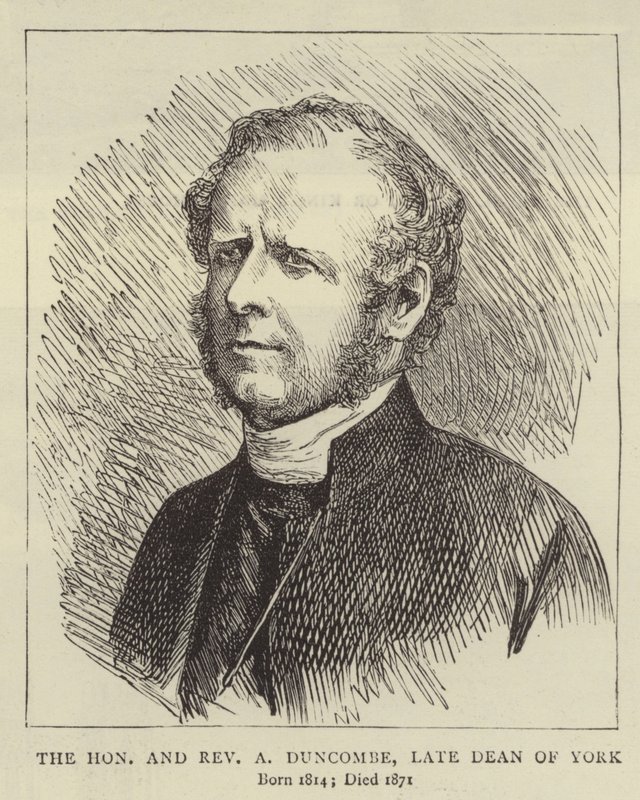 Der Ehrenwerte und Ehrwürdige A. Duncombe, ehemaliger Dekan von York von English School
