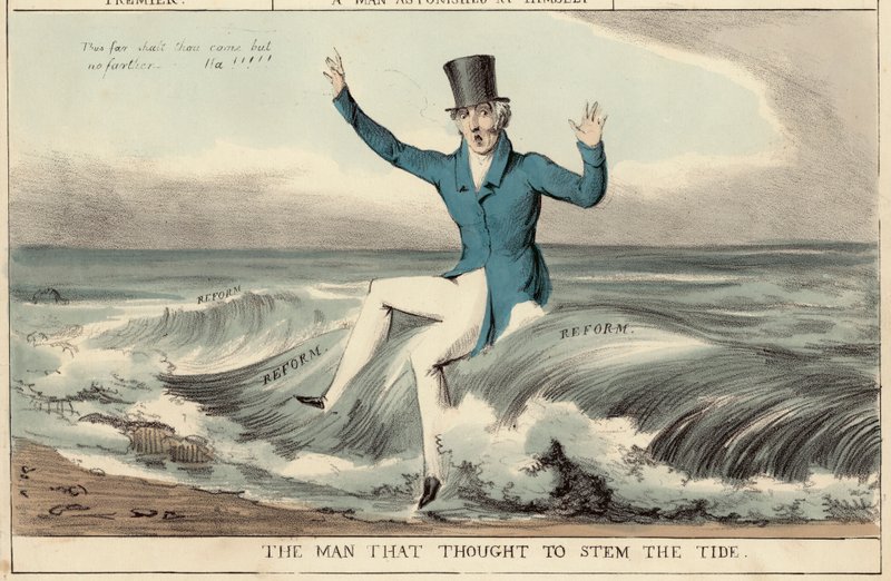 Der Mann, der dachte, die Flut der Reform zu stoppen, Der Herzog von Wellington von English School