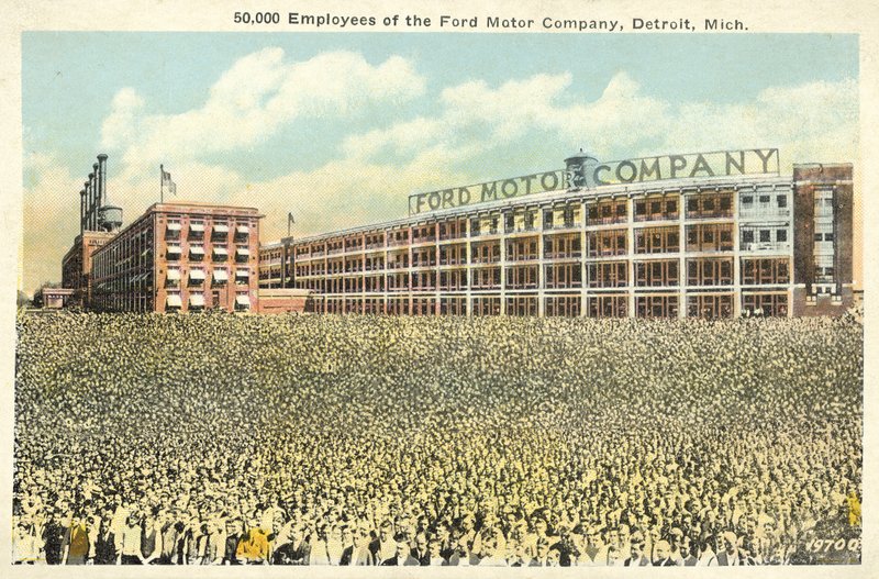 50.000 Mitarbeiter der Ford Motor Company, Detroit, Michigan von English Photographer