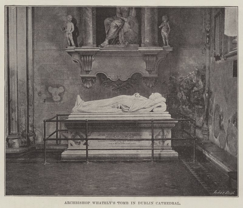 Grab des Erzbischofs Whately in der Kathedrale von Dublin von English Photographer