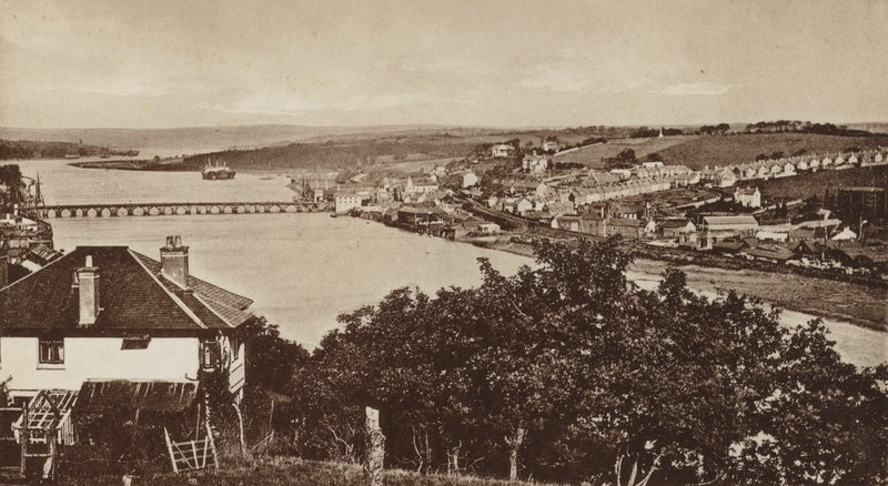Bideford von Upcott, Blick nach Norden von English Photographer