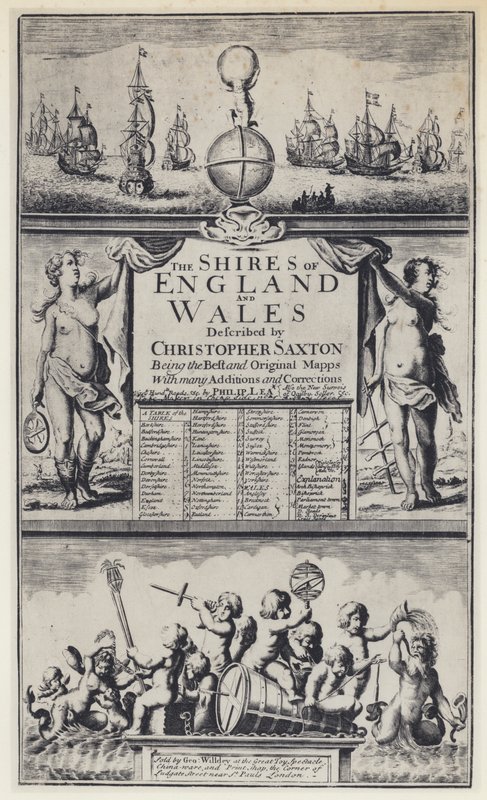 C Saxton, Die Grafschaften Englands, G Willdey von English Photographer