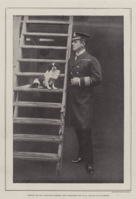 Kapitän der Ehrenwerte Hedworth Lambton, der die Marinebrigade in Ladysmith kommandierte von English Photographer