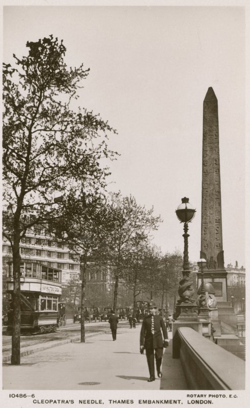 Cleopatras Nadel, Thames Embankment, London von English Photographer