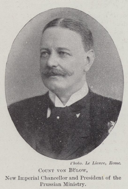 Graf von Bülow, neuer Reichskanzler und Präsident des preußischen Ministeriums von English Photographer