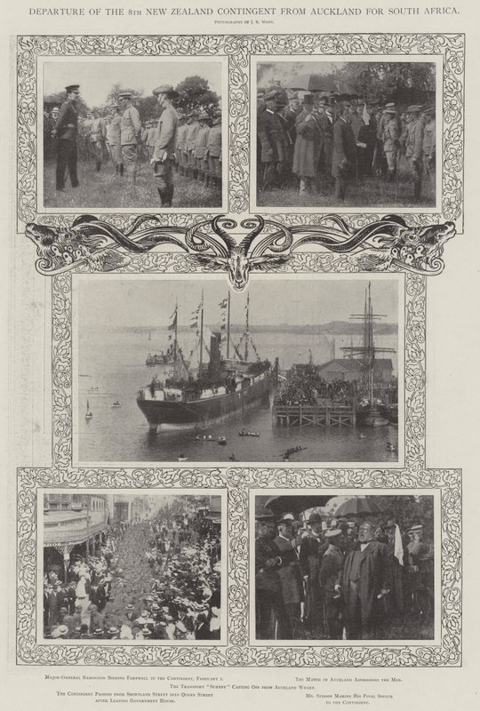 Abreise des 8. neuseeländischen Kontingents von Auckland nach Südafrika von English Photographer