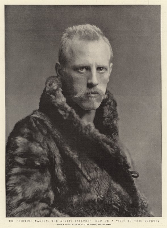 Dr. Fridtjof Nansen, der Arktisforscher, derzeit auf Besuch in diesem Land von English Photographer