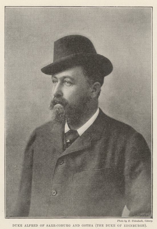 Herzog Alfred von Sachsen-Coburg und Gotha, der Herzog von Edinburgh von English Photographer