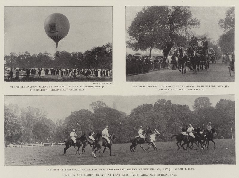 Mode und Sport, Veranstaltungen in Ranelagh, Hyde Park und Hurlingham von English Photographer