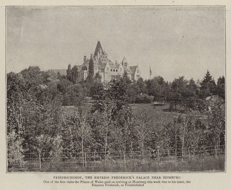 Friedrichshof, der Palast der Kaiserin Friedrich bei Homburg von English Photographer