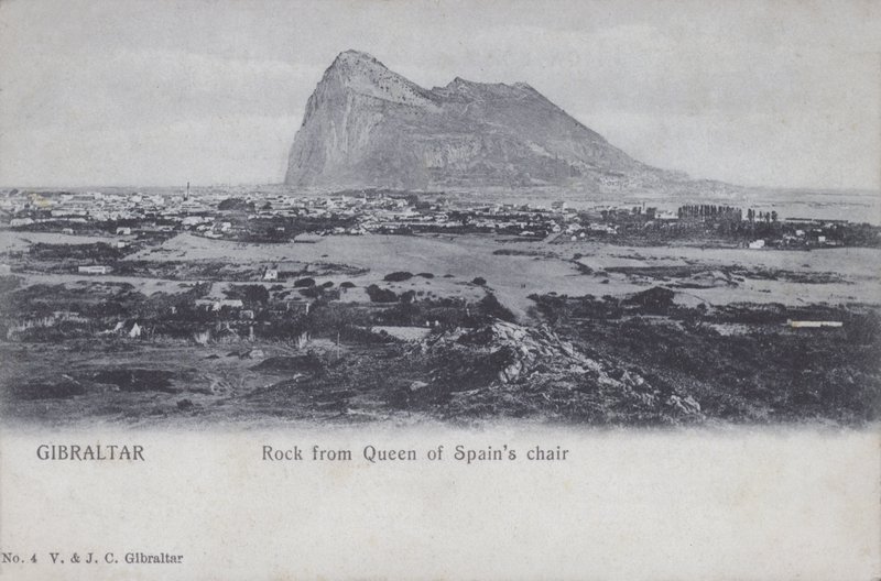 Gibraltar, Felsen vom Stuhl der Königin von Spanien von English Photographer