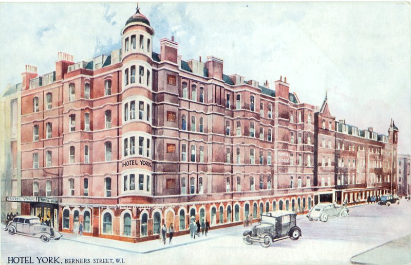 Hotel York, Berners Street, W1 von English Photographer