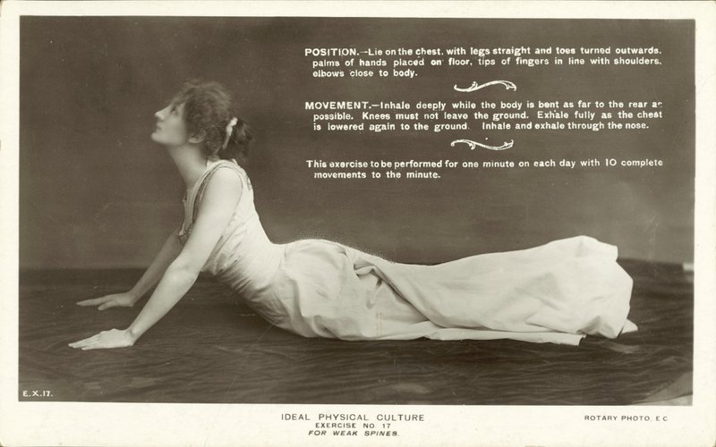 Ideal Physical Culture, Übung Nr. 17, für schwache Wirbelsäulen von English Photographer