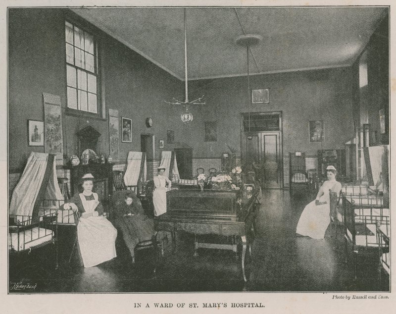 In einer Station des St. Marys Hospital, London von English Photographer