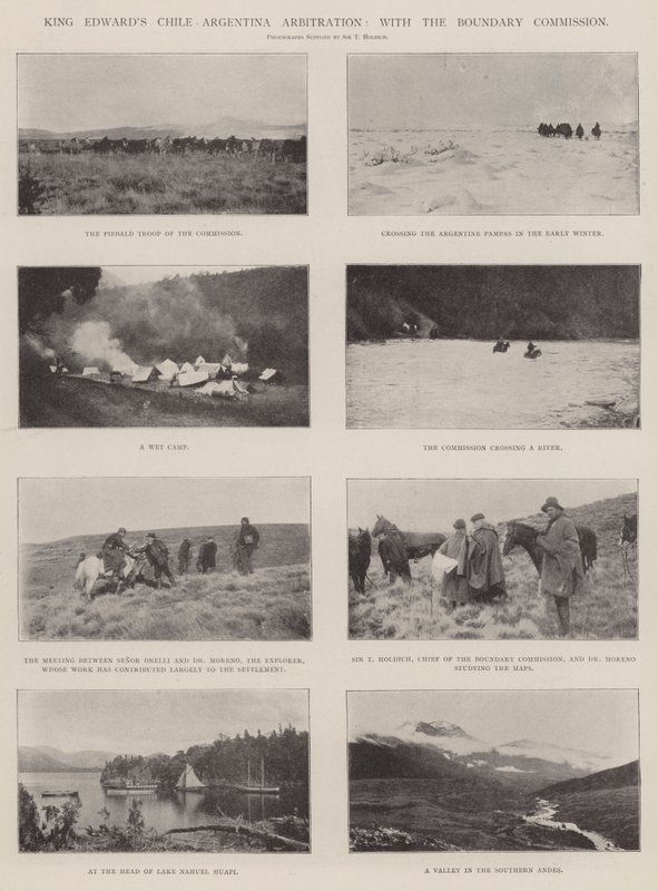 König Edwards Chile-Argentinien-Schiedsverfahren, mit der Grenzkommission von English Photographer