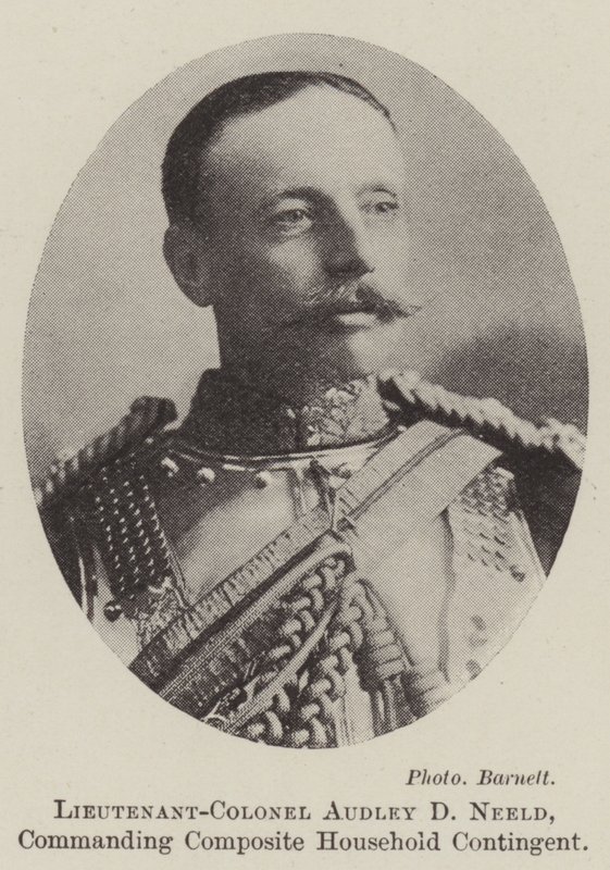 Oberstleutnant Audley D. Neeld, Kommandant des Composite Household Contingent von English Photographer