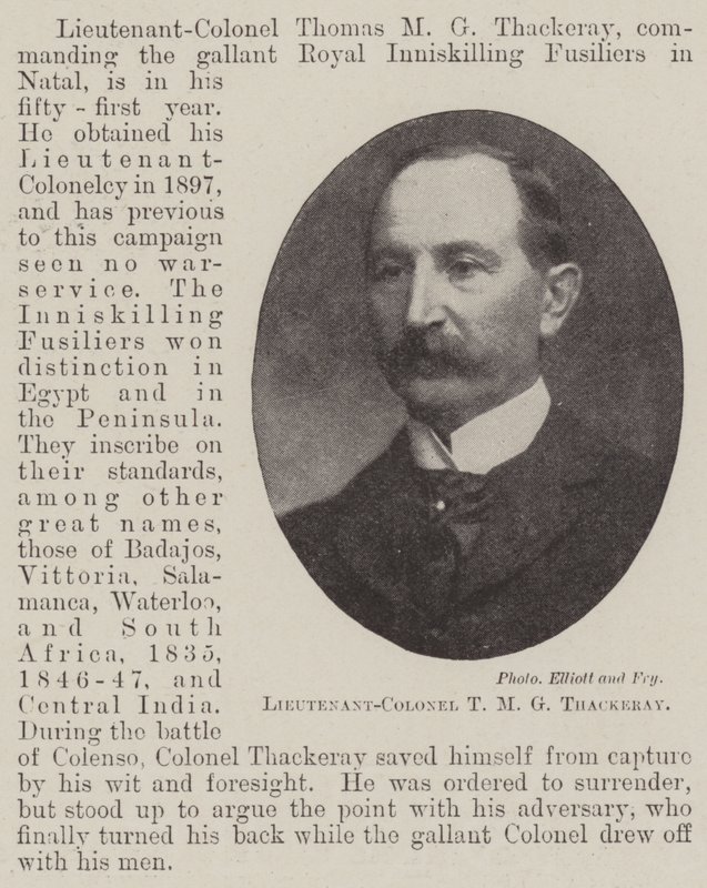 Oberstleutnant T M G Thackeray von English Photographer