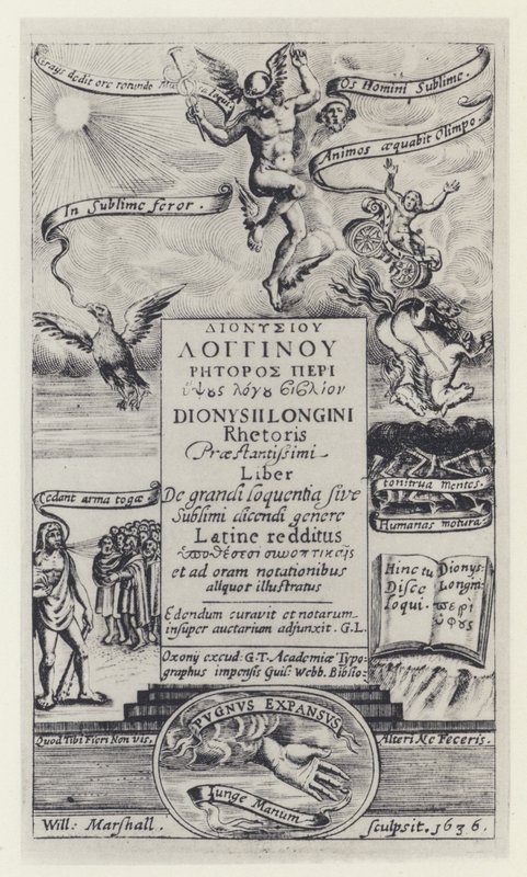 Longinus, G. T. für G. Webb, Oxford 1636 (s/w Foto) von English Photographer