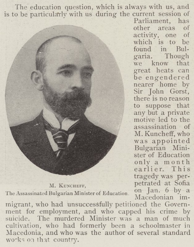 M Kuncheff, der ermordete bulgarische Bildungsminister von English Photographer