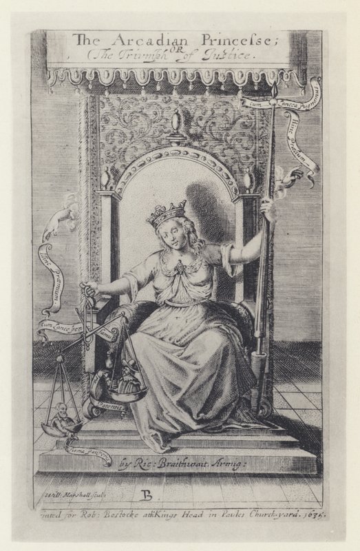 M Silesio, Die arkadische Prinzessin, Tr R Brathwait, T Harper für Bostocke 1635 von English Photographer