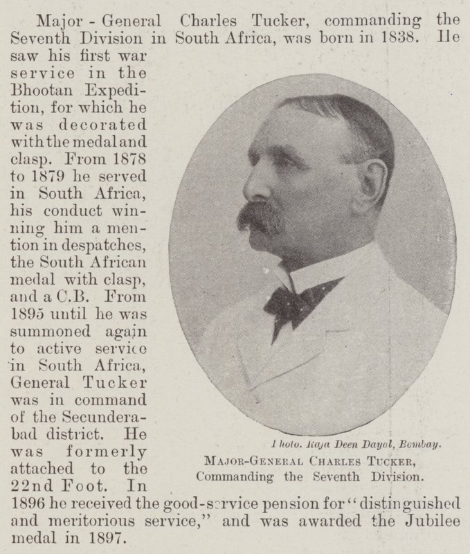 Generalmajor Charles Tucker, Kommandeur der Siebten Division von English Photographer