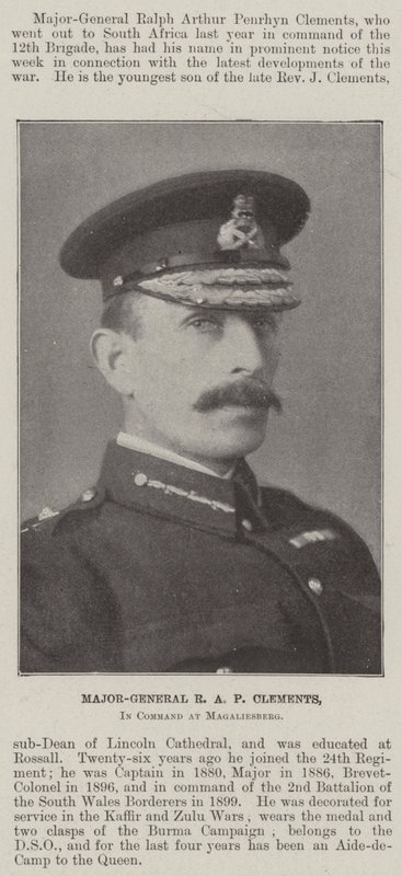 Generalmajor R A P Clements, Kommandant in Magaliesberg von English Photographer