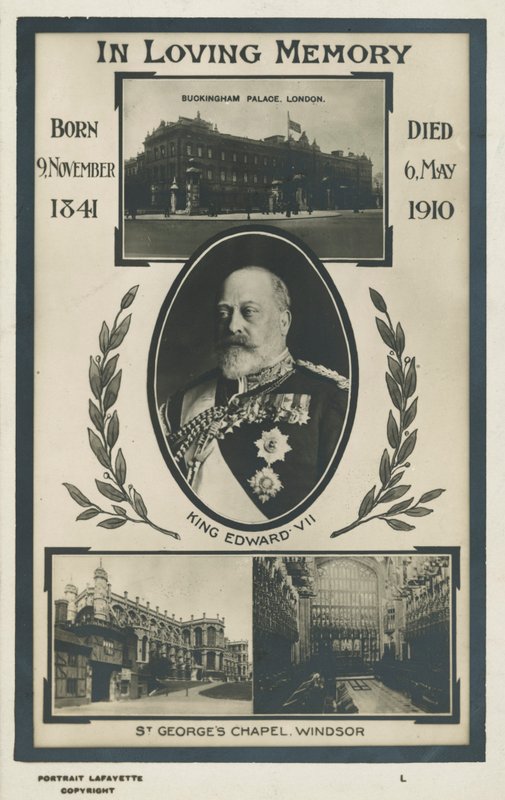 Gedenkkarte für König Edward VII von English Photographer
