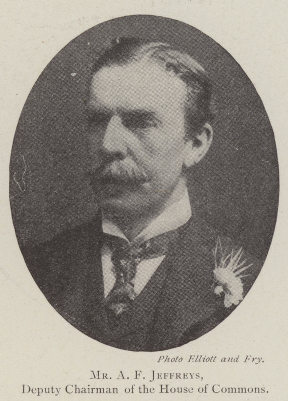 Mr. A F Jeffreys, stellvertretender Vorsitzender des House of Commons von English Photographer