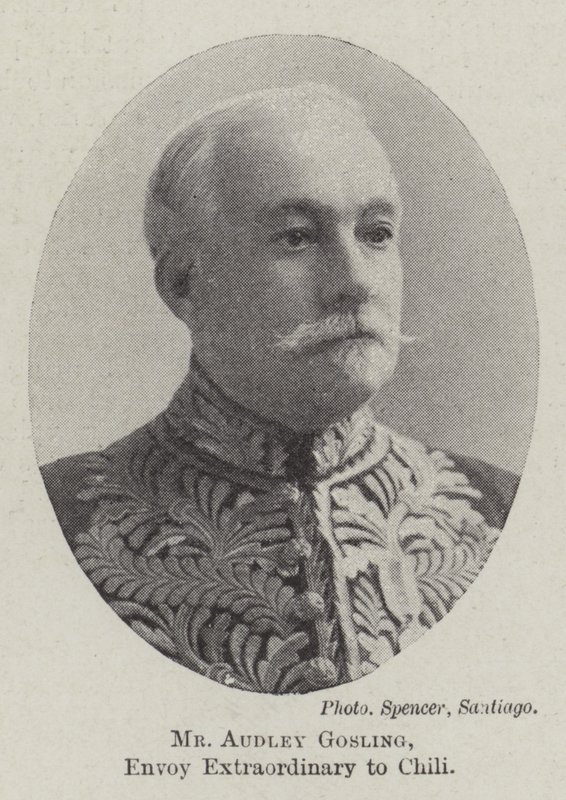 Herr Audley Gosling, außerordentlicher Gesandter in Chile von English Photographer