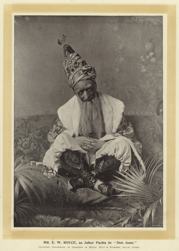 Mr E W Royce als Jabez Pasha in Don Juan von English Photographer