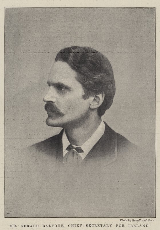 Mr. Gerald Balfour, Hauptsekretär für Irland von English Photographer