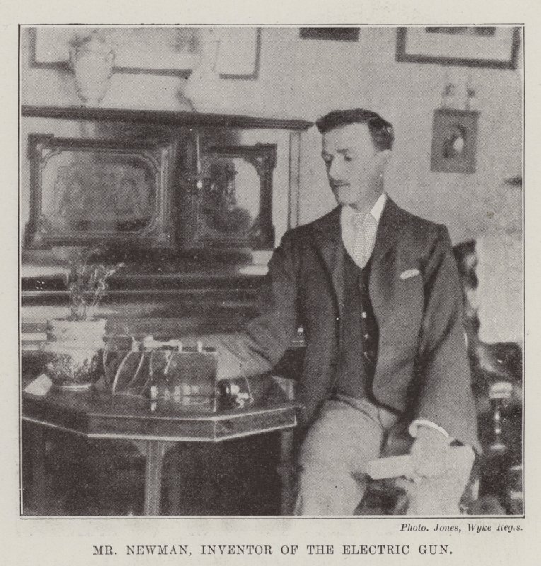 Mr Newman, Erfinder der Elektrischen Kanone von English Photographer