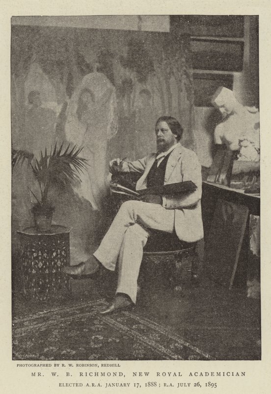 Mr. W. B. Richmond, neuer Royal Academician von English Photographer