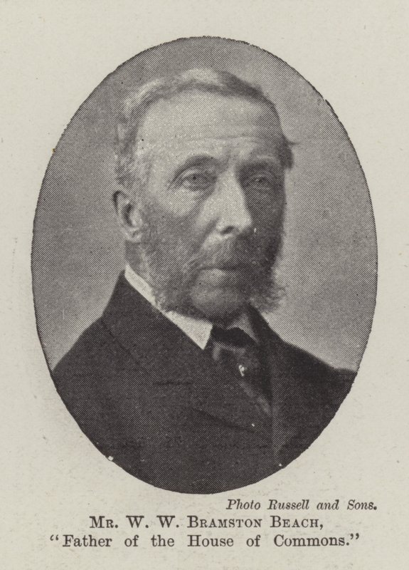 Mr. W. W. Bramston Beach, Vater des Unterhauses von English Photographer