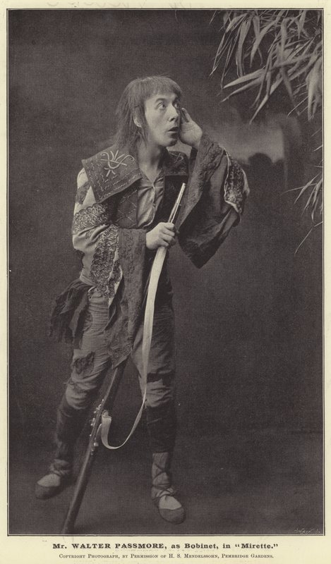 Mr Walter Passmore als Bobinet in Mirette von English Photographer