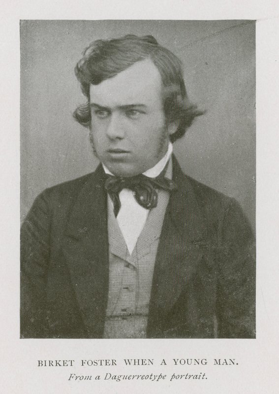 Myles Birket Foster, englischer Künstler, als junger Mann (s/w Foto) von English Photographer