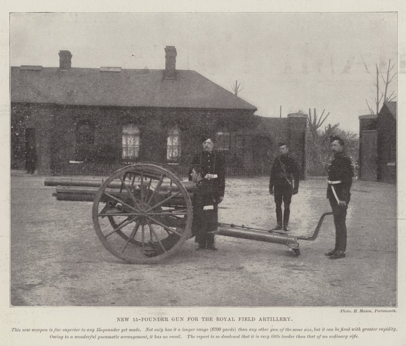 Neue 15-Pfünder-Kanone für die Royal Field Artillery von English Photographer