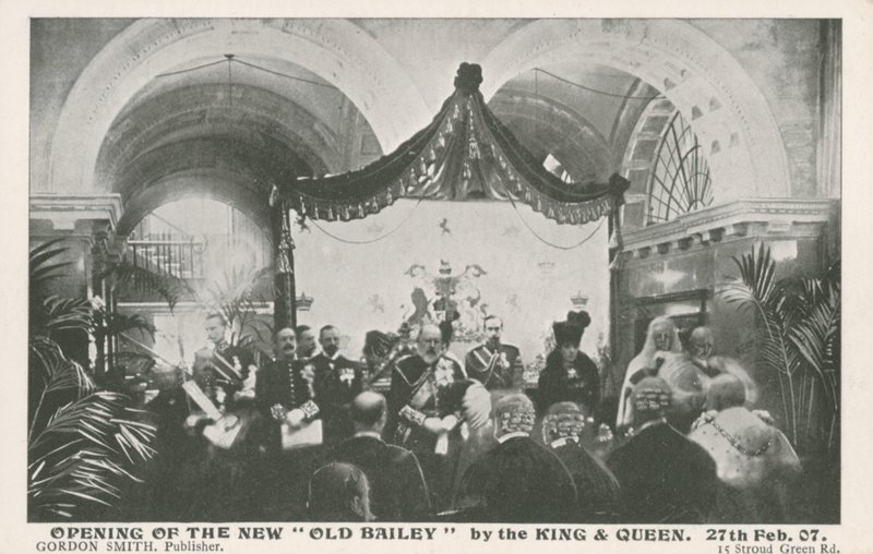Eröffnung des Old Bailey durch den König und die Königin, 27. Februar 1907 von English Photographer