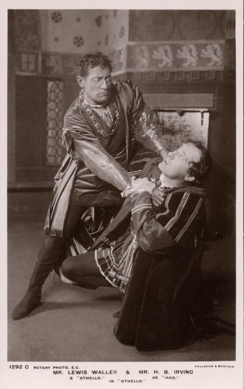 Othello erwürgt Iago, Lewis Waller und H B Irving von English Photographer