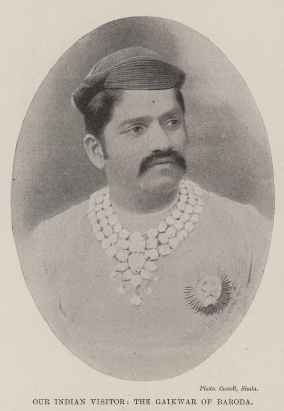 Unser indischer Besucher, der Gaikwar von Baroda von English Photographer