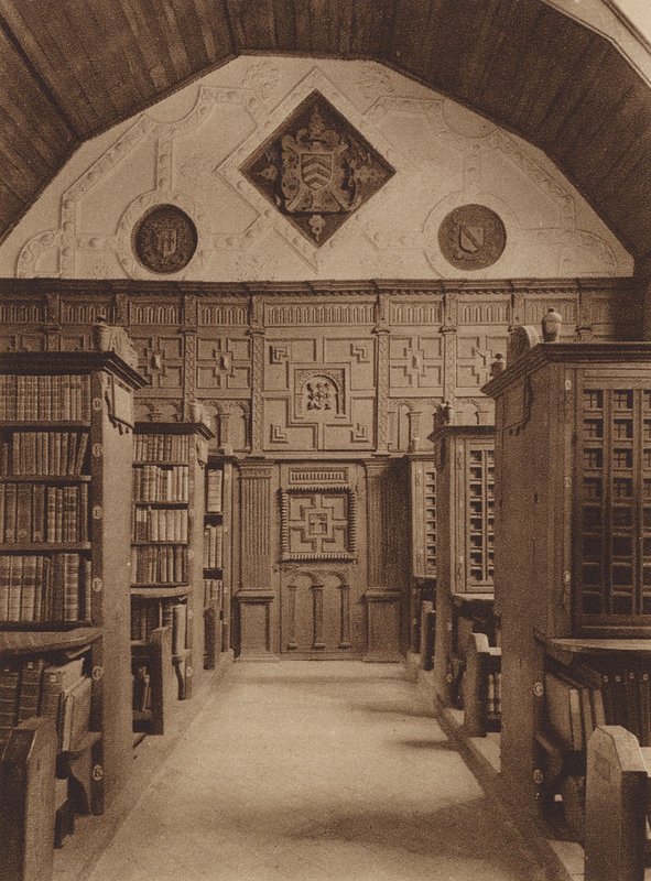 Oxford: Merton College, Die Bibliothek, Nordende von English Photographer