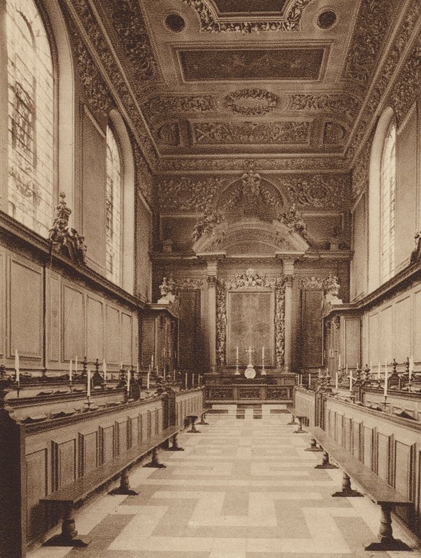 Oxford: Trinity College, Innenraum der Kapelle, Blick nach Osten von English Photographer