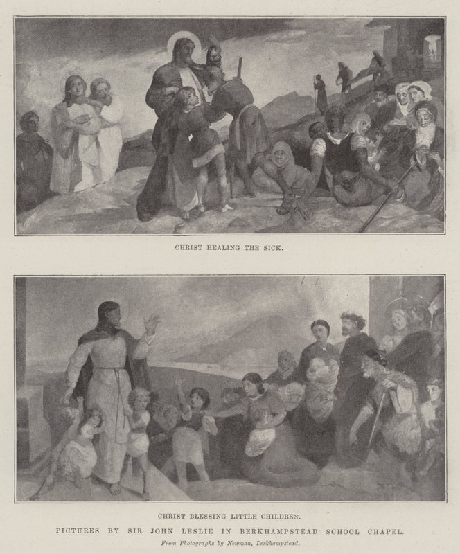 Bilder von Sir John Leslie in der Kapelle der Berkhampstead School von English Photographer