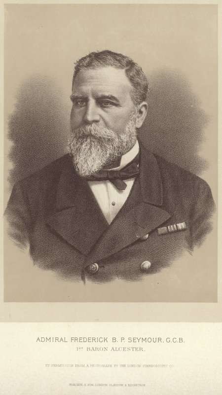 Porträt von Admiral Frederick B P Seymour von English Photographer