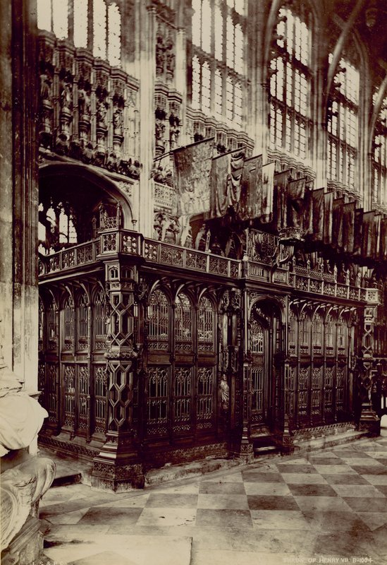 Postkarte mit einem Bild des Schreins von Heinrich VII. von English Photographer