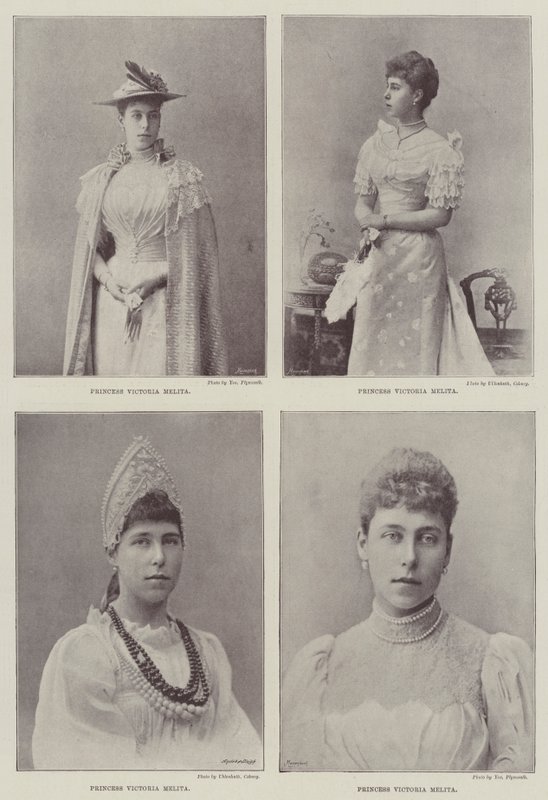 Prinzessin Victoria Melita von Sachsen-Coburg und Gotha von English Photographer