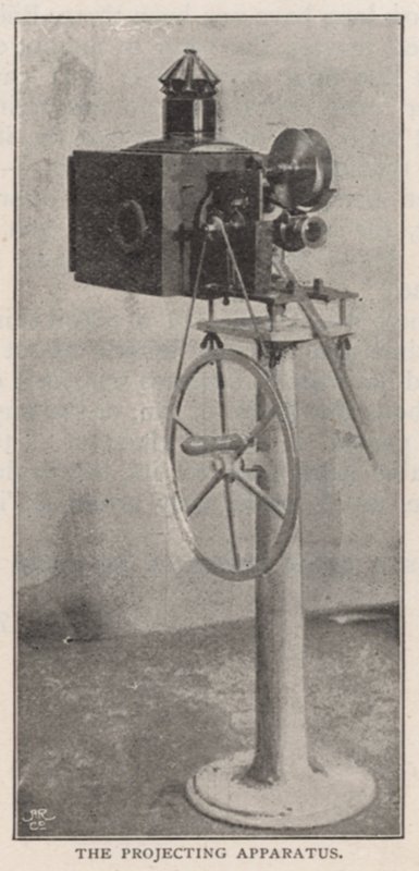 Projektionsapparat von R W Paul, Erfinder des Kinetoskops von English Photographer